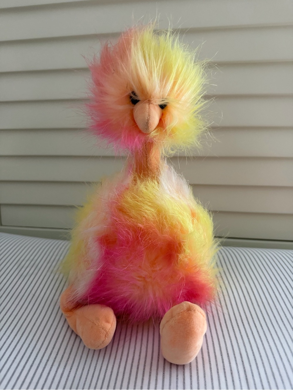 Jellycat Sorbet Pompom Ostrich Bird Plush PPM2TUT Retired Rare 13” NWT